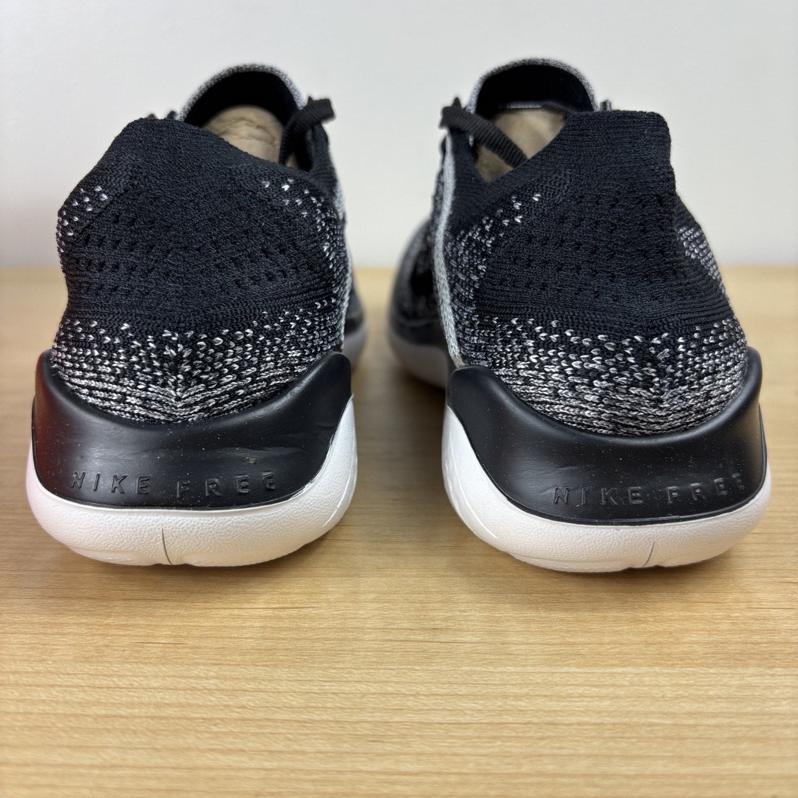 Nike Free RN Flyknit 2018 Shoes White Black Oreo Running Athletic Women's Sizes