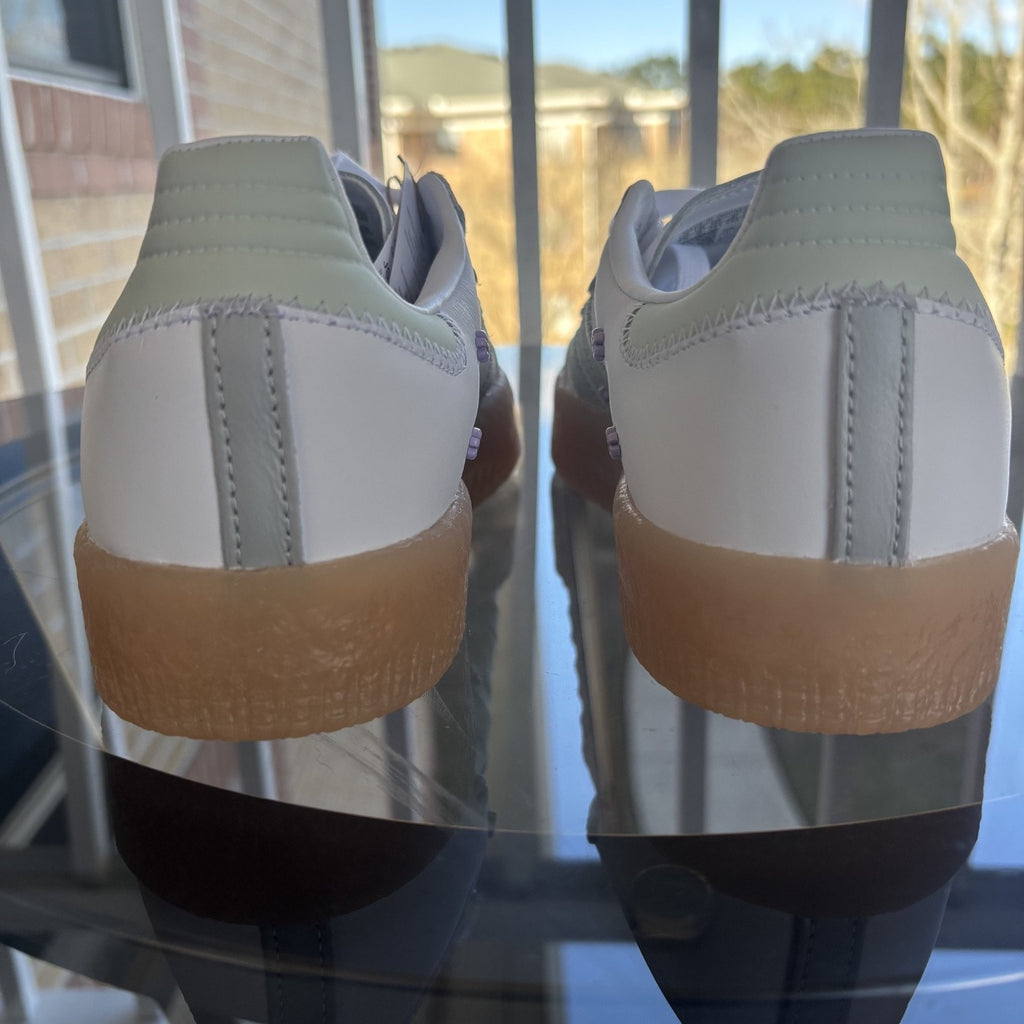 Adidas Sambae Shoes White Green Gum Casual Lifestyle Sneakers Women's Sizes NEW