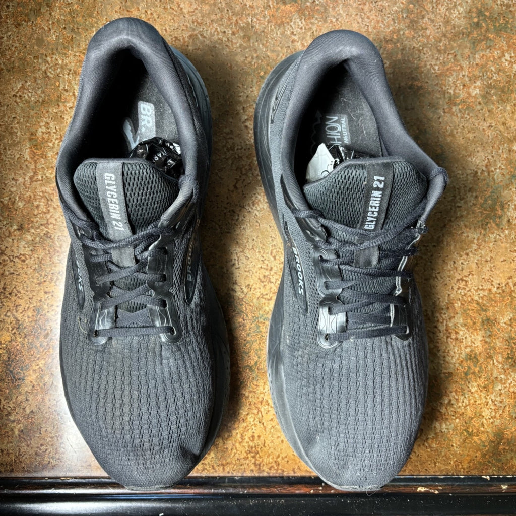 Brooks Glycerin 21 Shoes Men's Size 14 Black Running Athletic Comfort Sneakers