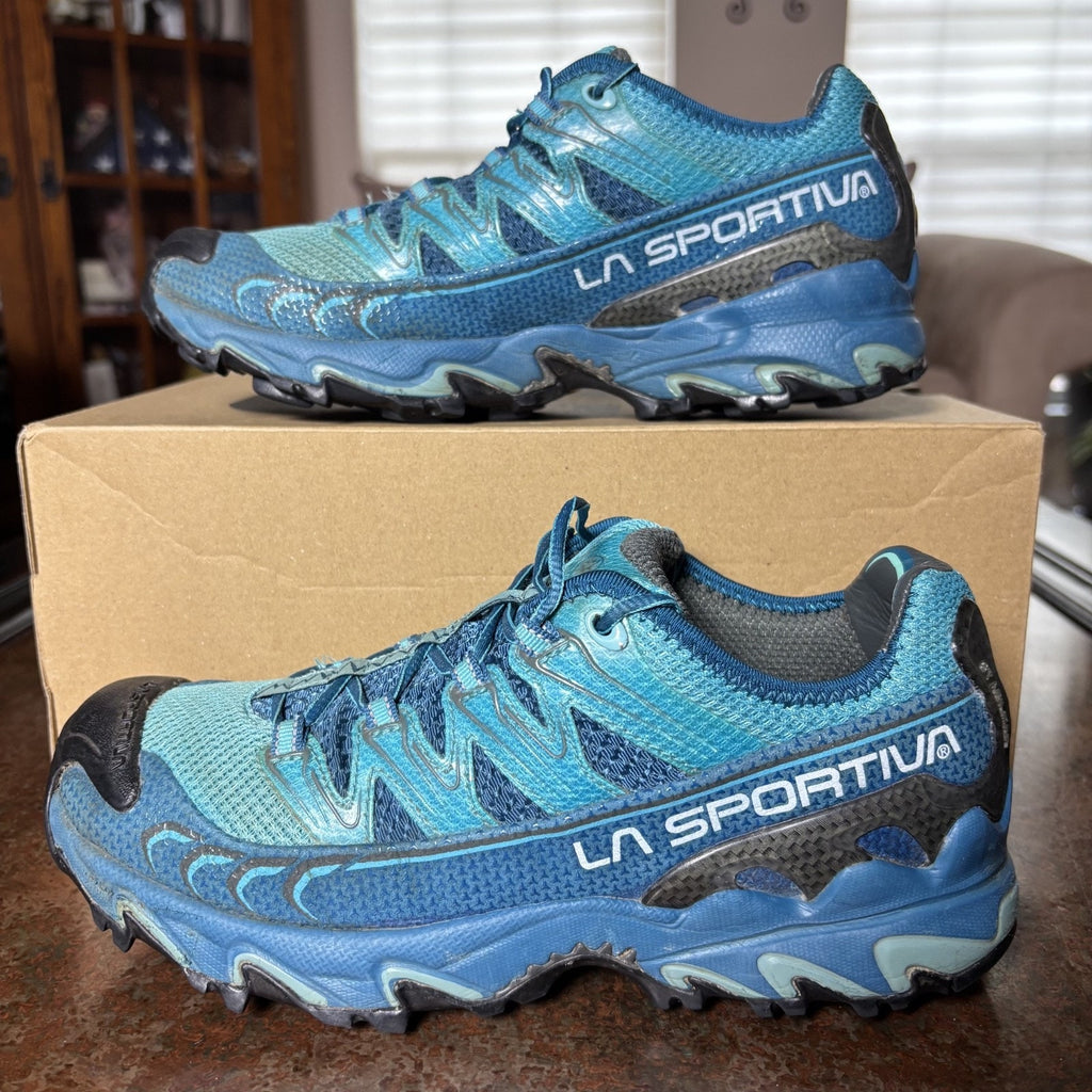 La Sportiva Ultra Raptor Shoes Women's Size 9 Blue Black Trail Outdoor Hiking