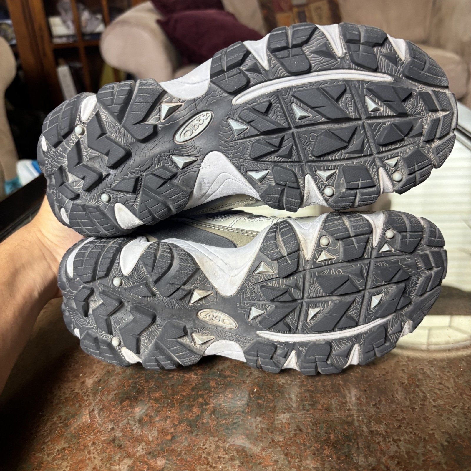 Oboz Sawtooth II Low Hiking Shoes Womens 7.5 Grey Trail Running Outdoor Athletic