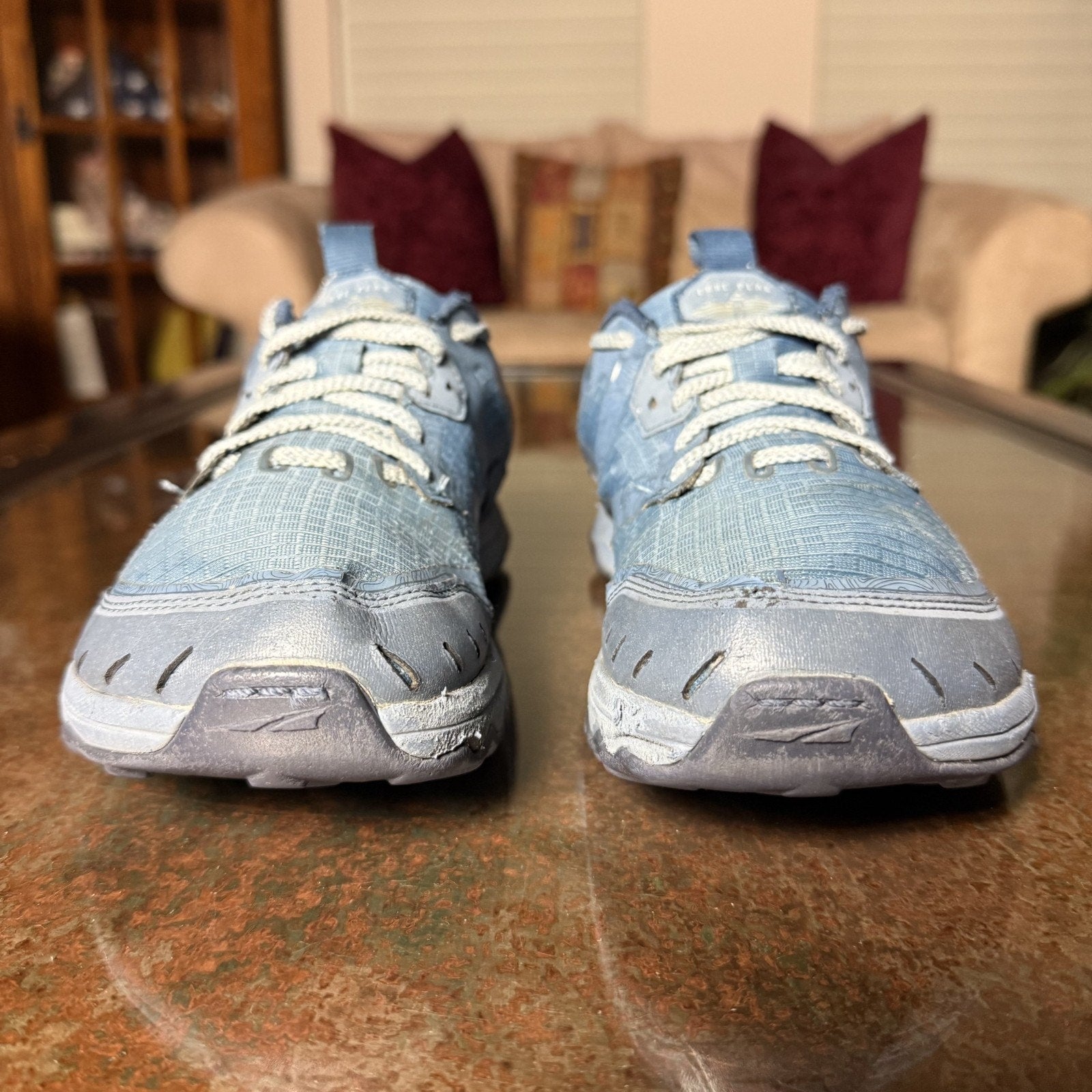 Altra Lone Peak 6 Trail Running Shoes Women's 8 Navy Blue Athletic Gym Zero Drop