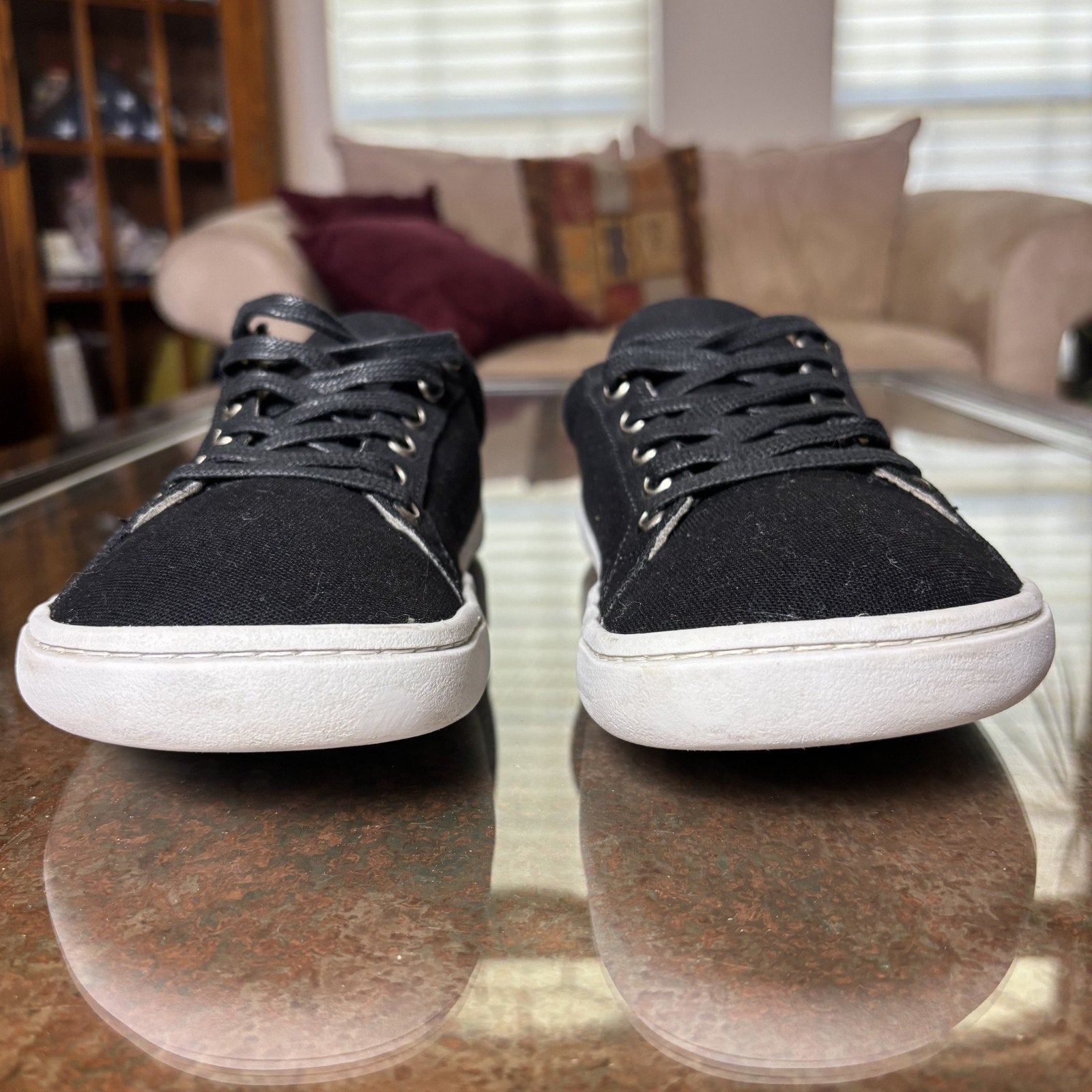 Origo Barefoot Everyday Black Canvas Shoes Mens 10 Minimalist Lifestyle Sneakers