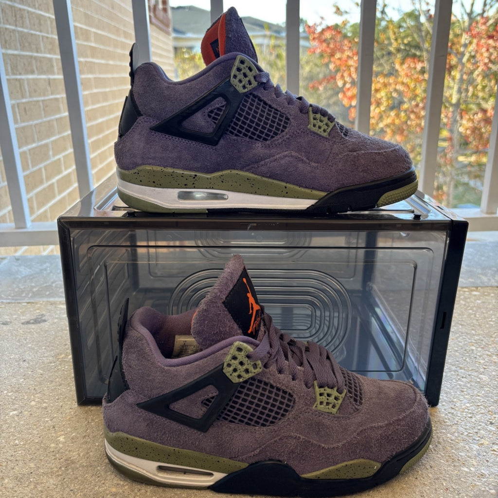 Nike Air Jordan 4 Retro Canyon Purple Shoes Women's 8 Casual Sneakers AQ9129-500