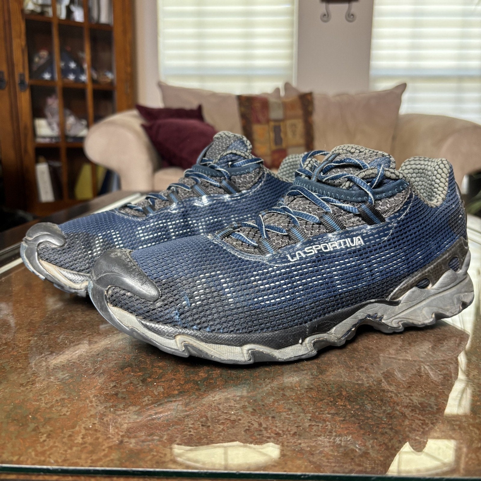La Sportiva Wildcat Men's Size 11 Navy Blue Trail Running Outdoor Shoes Sneakers
