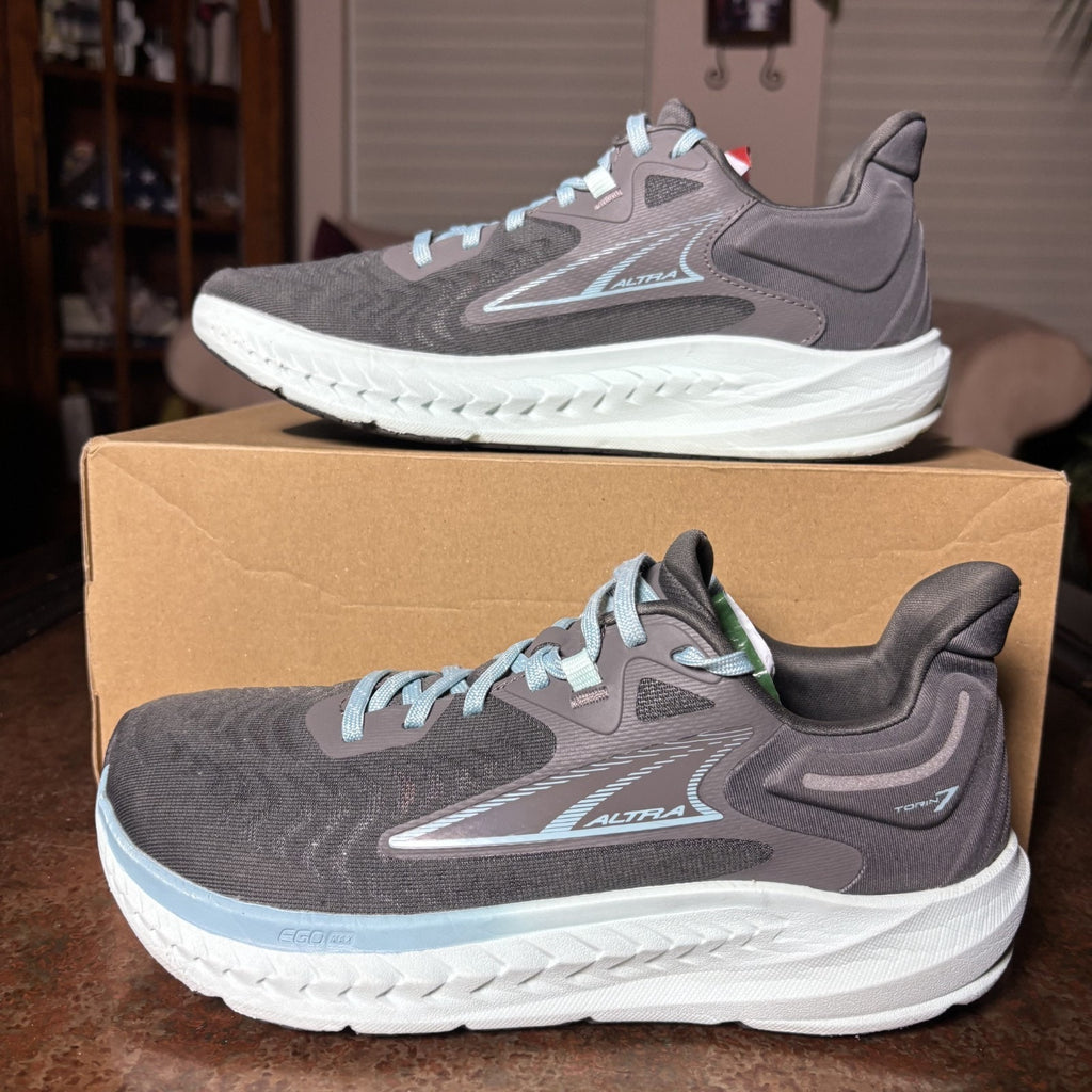Altra Torin 7 Women's Size 8 Grey Teal Road Running Athletic Gym Shoes Sneakers