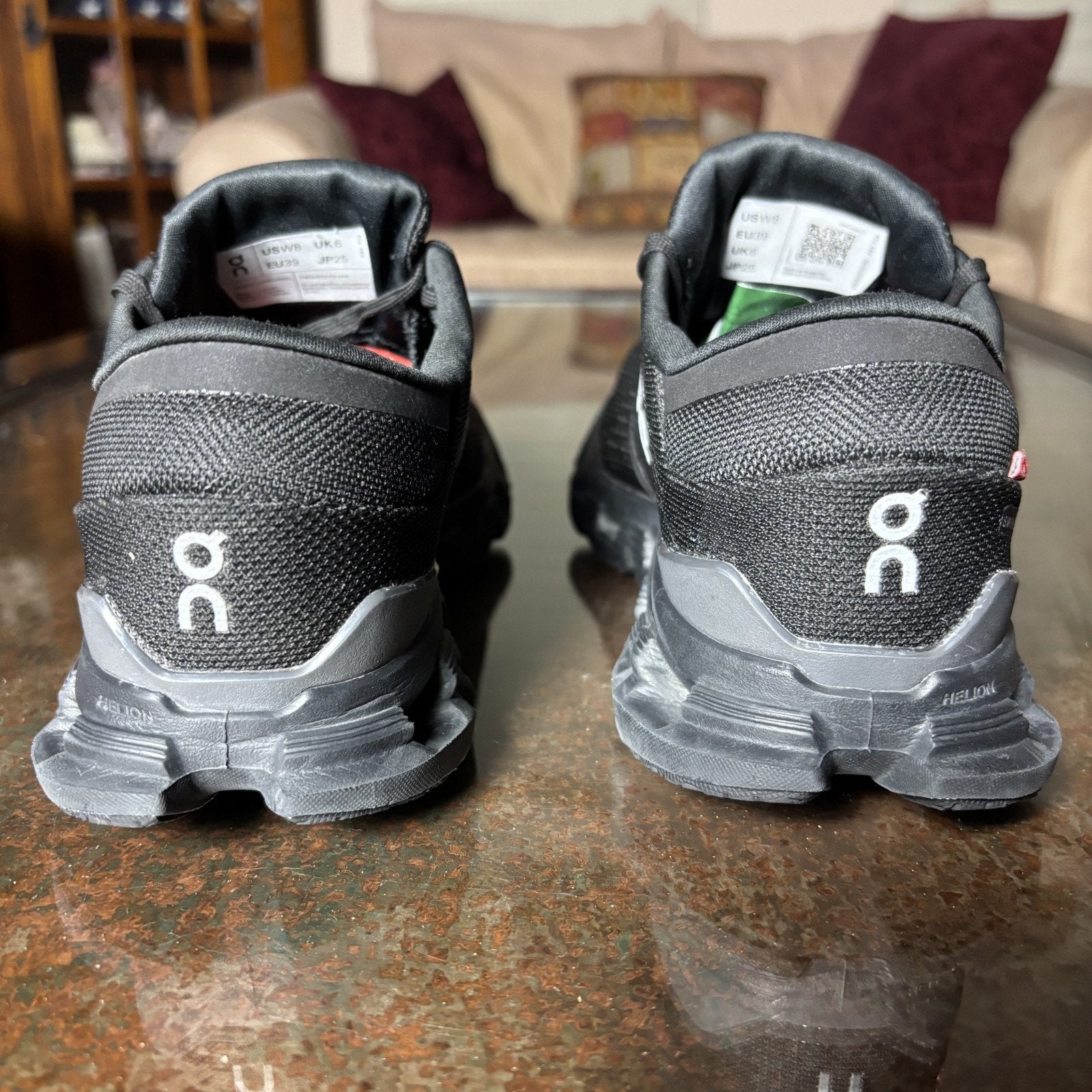 On Cloud X 4 Shoes Womens Size 8 Black Road Running Athletic Gym Comfort Sneaker