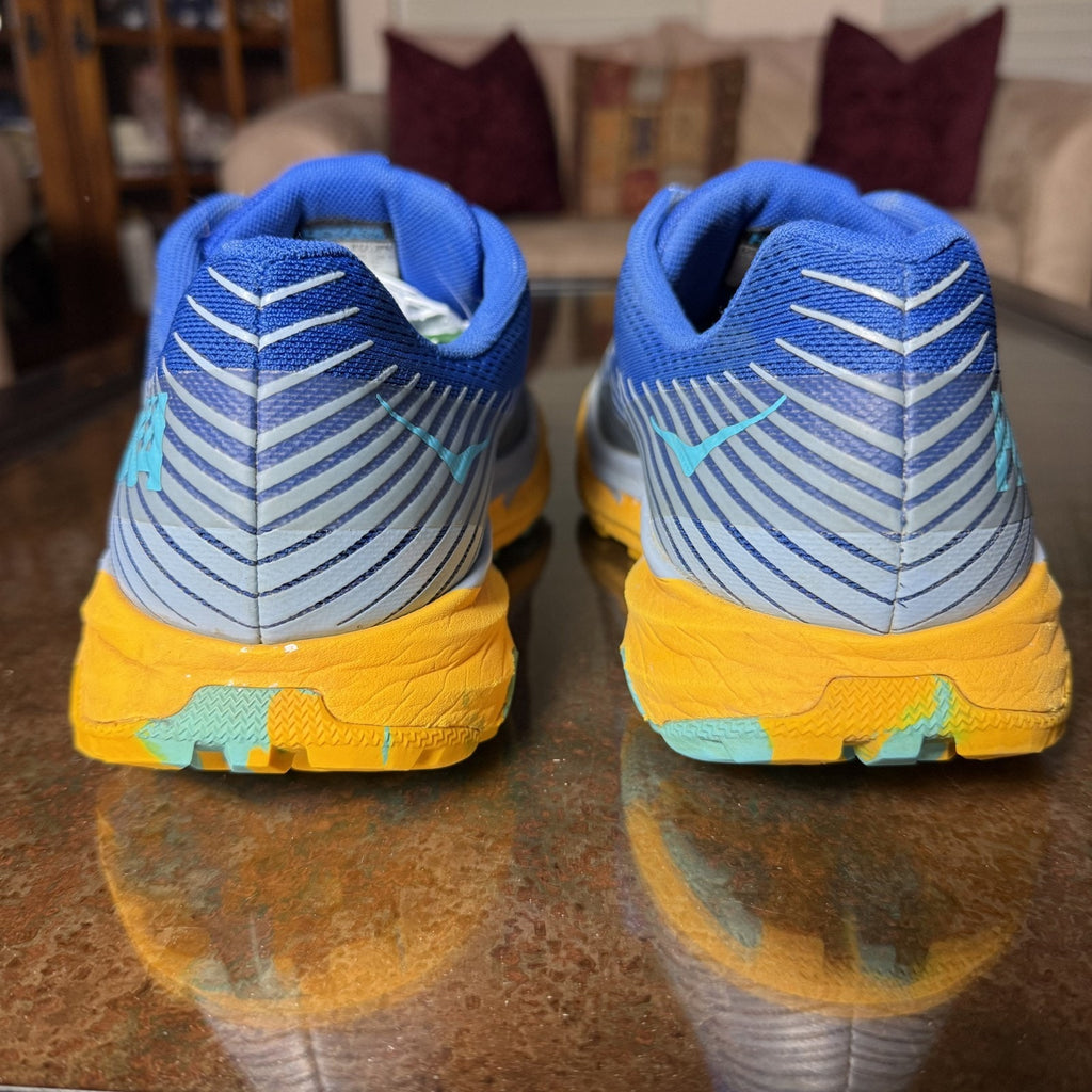 Hoka One One Torrent 2 Men's Size 11.5 Blue Orange Trail Running Shoes Sneakers