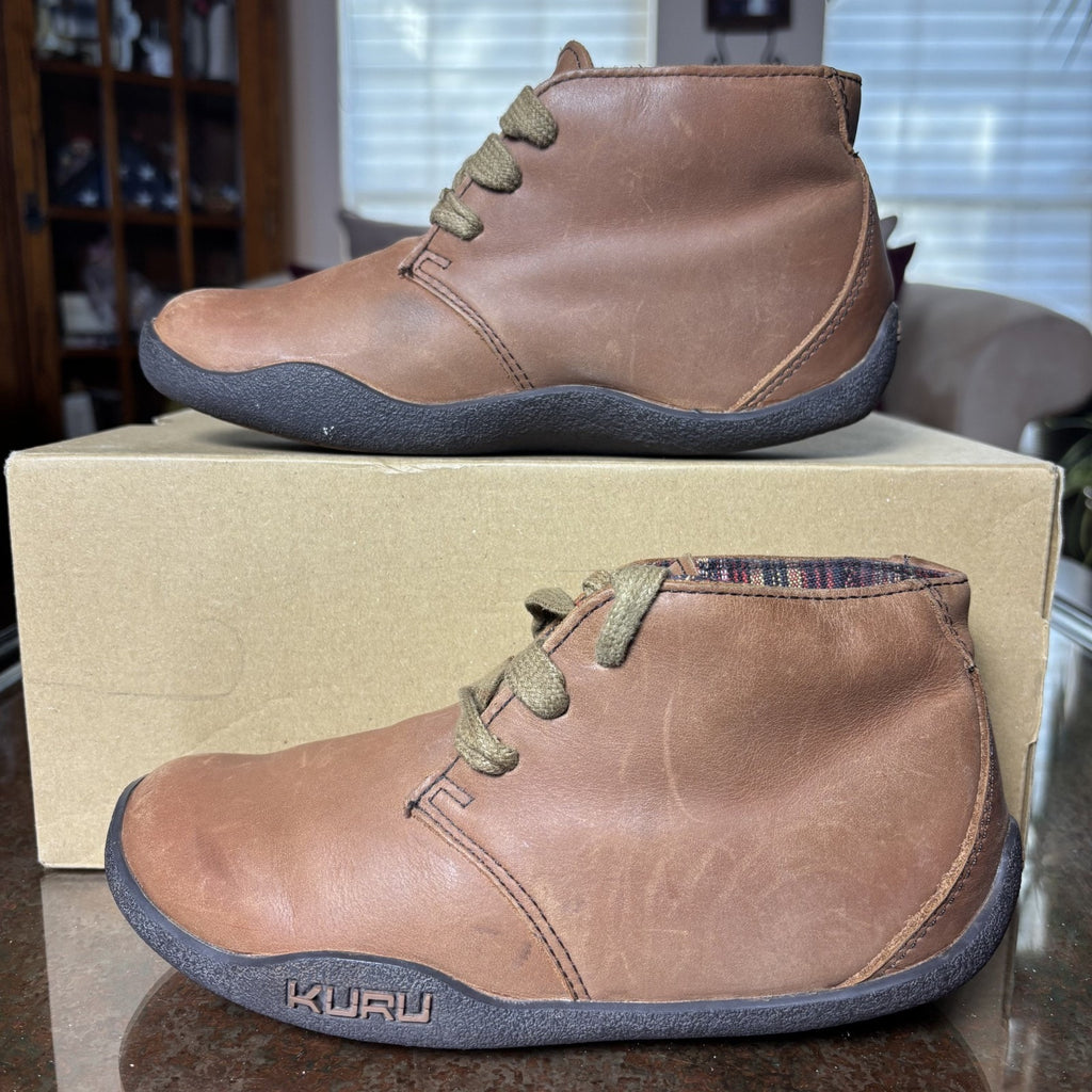Kuru Aalto Womens Size 6 Brown Leather Chukka Ankle Boots Casual Comfort Walking