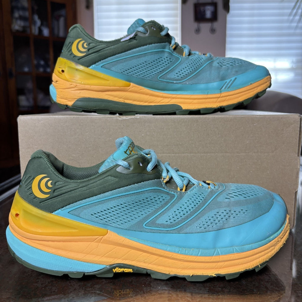 Topo Athletic Ultraventure 2 Shoes Women's Size 8.5 Green Yellow Trail Running