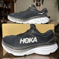 Hoka One One Bondi 8 Shoes Women's 8.5 Black Road Running Athletic Gym Sneakers
