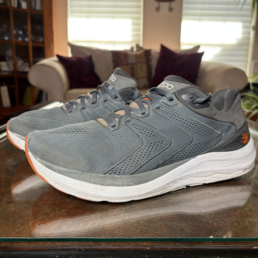 Topo Athletic Phantom 2 Shoes Men's 11.5 Gray Road Running Athletic Gym Sneakers