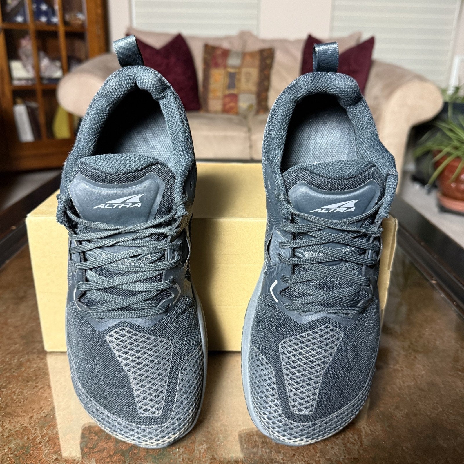 Altra Solstice XT 3 Shoes Men's 9 Black Running Athletic Training Zero Drop Gym