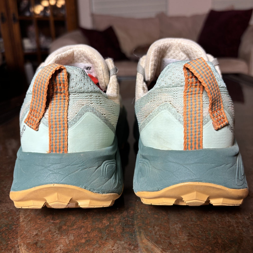 New Balance Fresh Foam X Hierro V9 Shoes Women's 8.5 Beige Green Trail Running