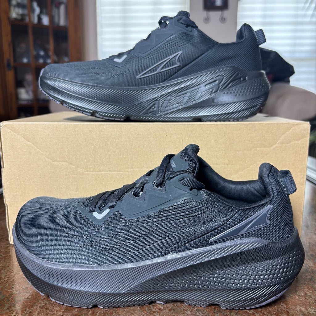 Altra FWD Via Shoes Women's 7 Black Road Running Athletic Foot Shaped Sneakers