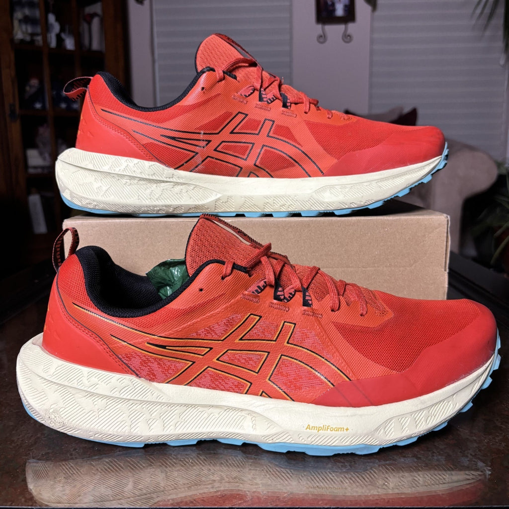 Asics Gel Sonoma 8 Shoes Men's 15 Orange Trail Running Hiking Athletic Sneakers