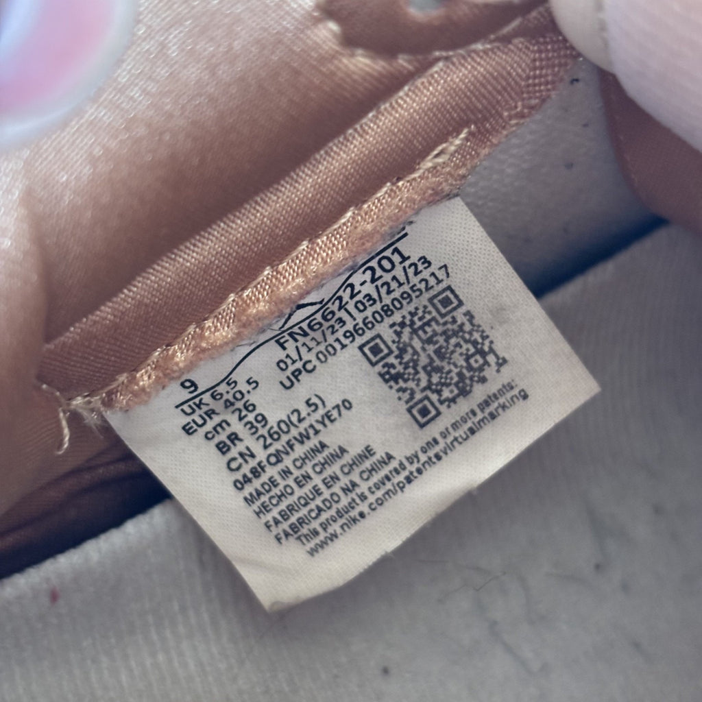 Air Jordan 1 Retro High OG Shoes Women's Size 9 Praline White Lifestyle Sneakers