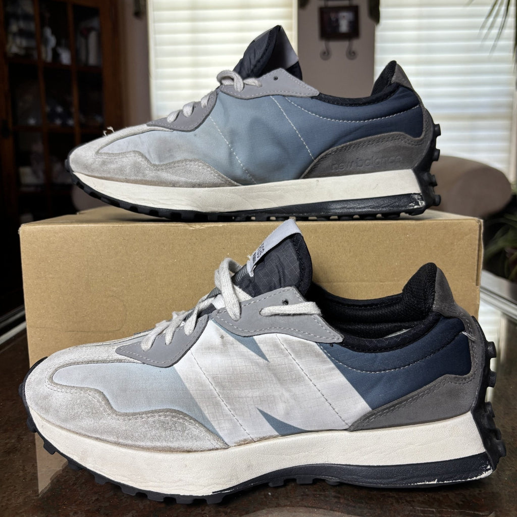 New Balance x FIGS 327 Shoes Men's 8.5 Grey Blue White Lifestyle Casual Sneakers