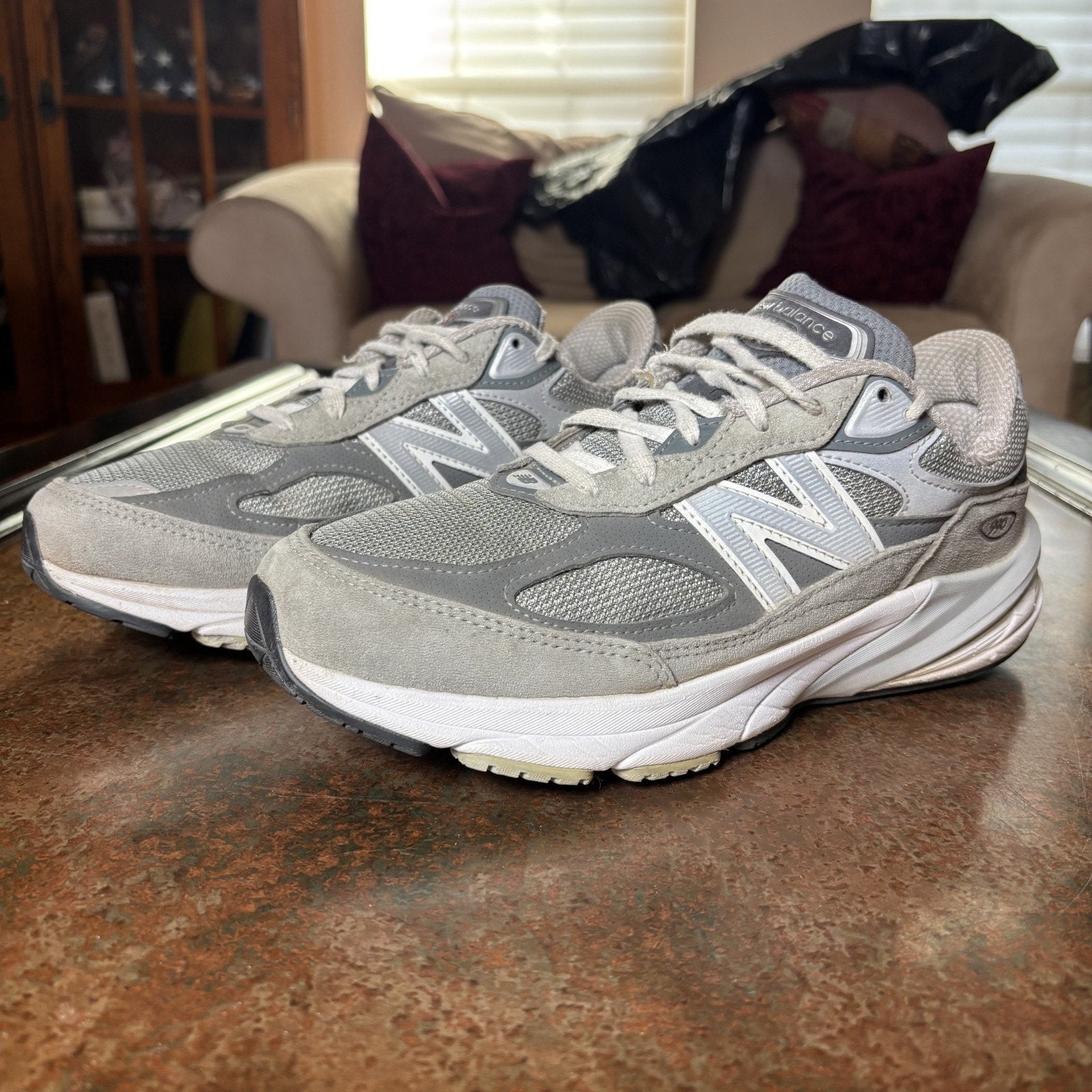 New Balance 990 V6 Shoes Women's Size 9 D Wide Grey Made In USA Comfort Sneakers