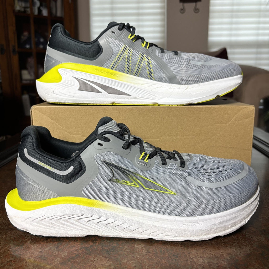 Altra Paradigm 7 Shoes Mens Size 12 Grey Road Running Athletic Zero Drop Sneaker