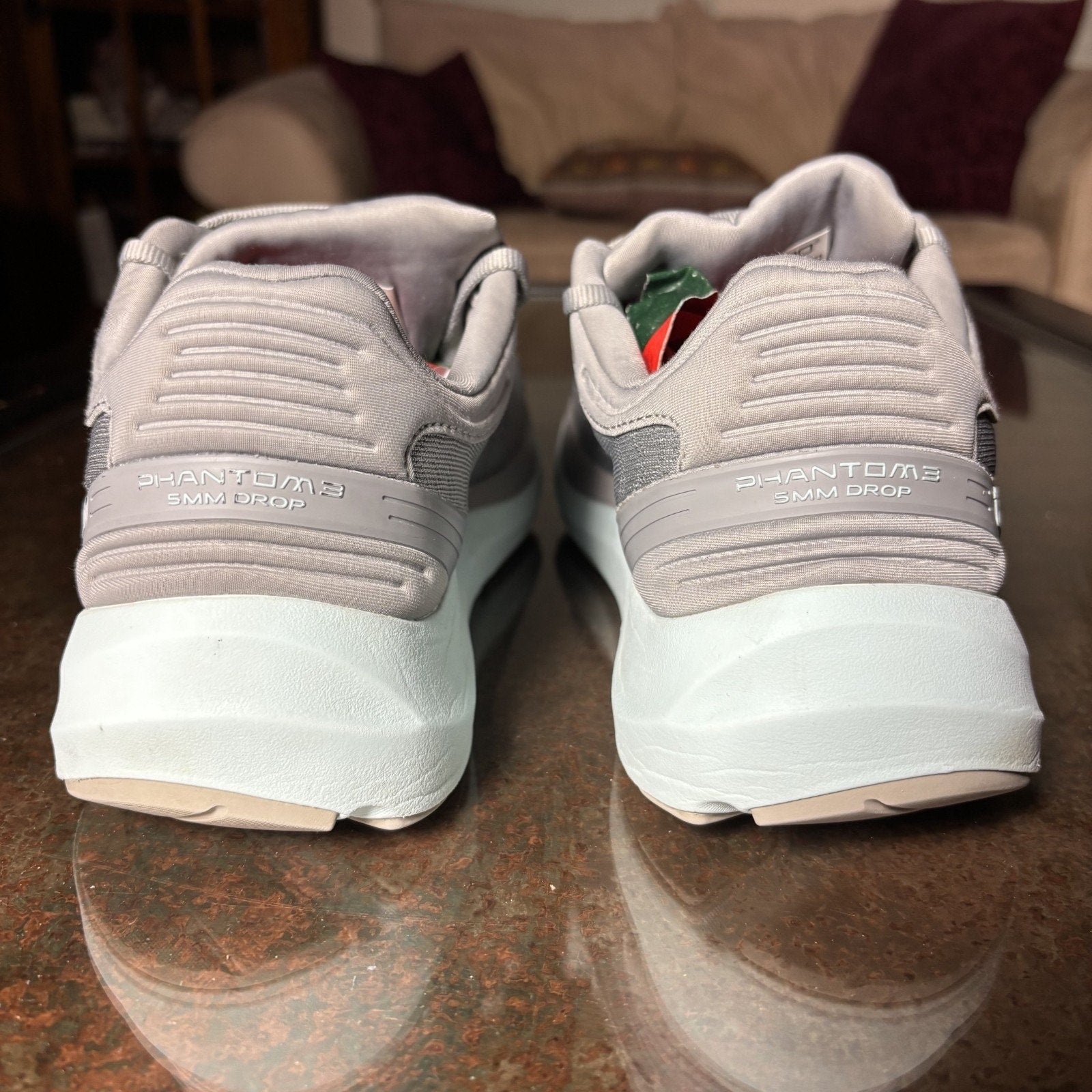 Topo Athletic Phantom 3 Shoes Women's 10.5 Grey White Road Running 5MM Drop Gym