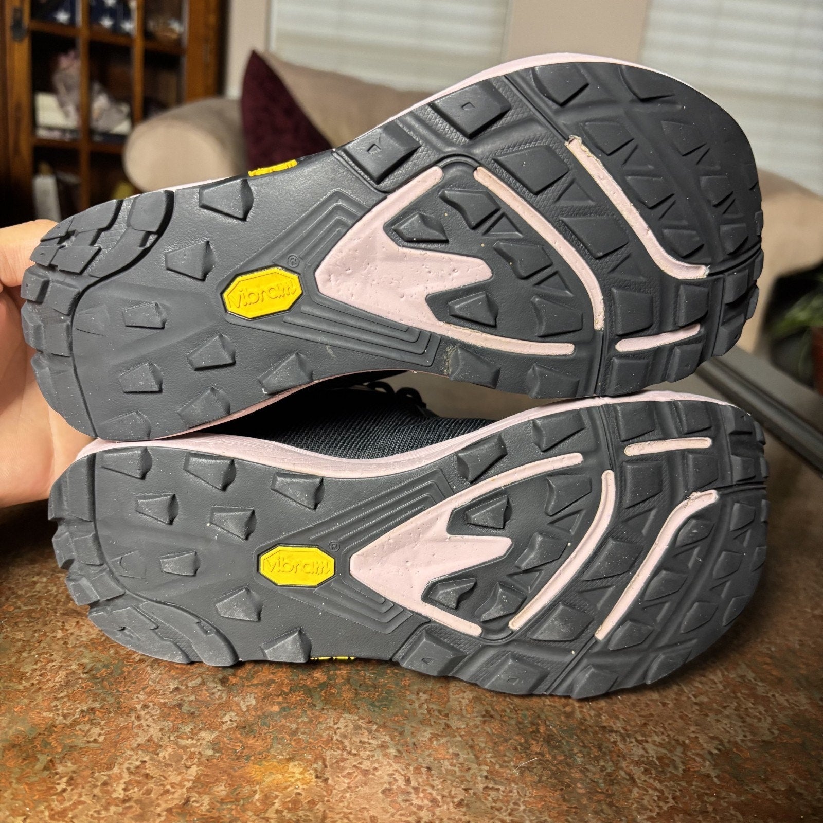 Topo Athletic MTN Racer 3 Women's Size 9 Black Pink Trail Running Shoes Sneakers