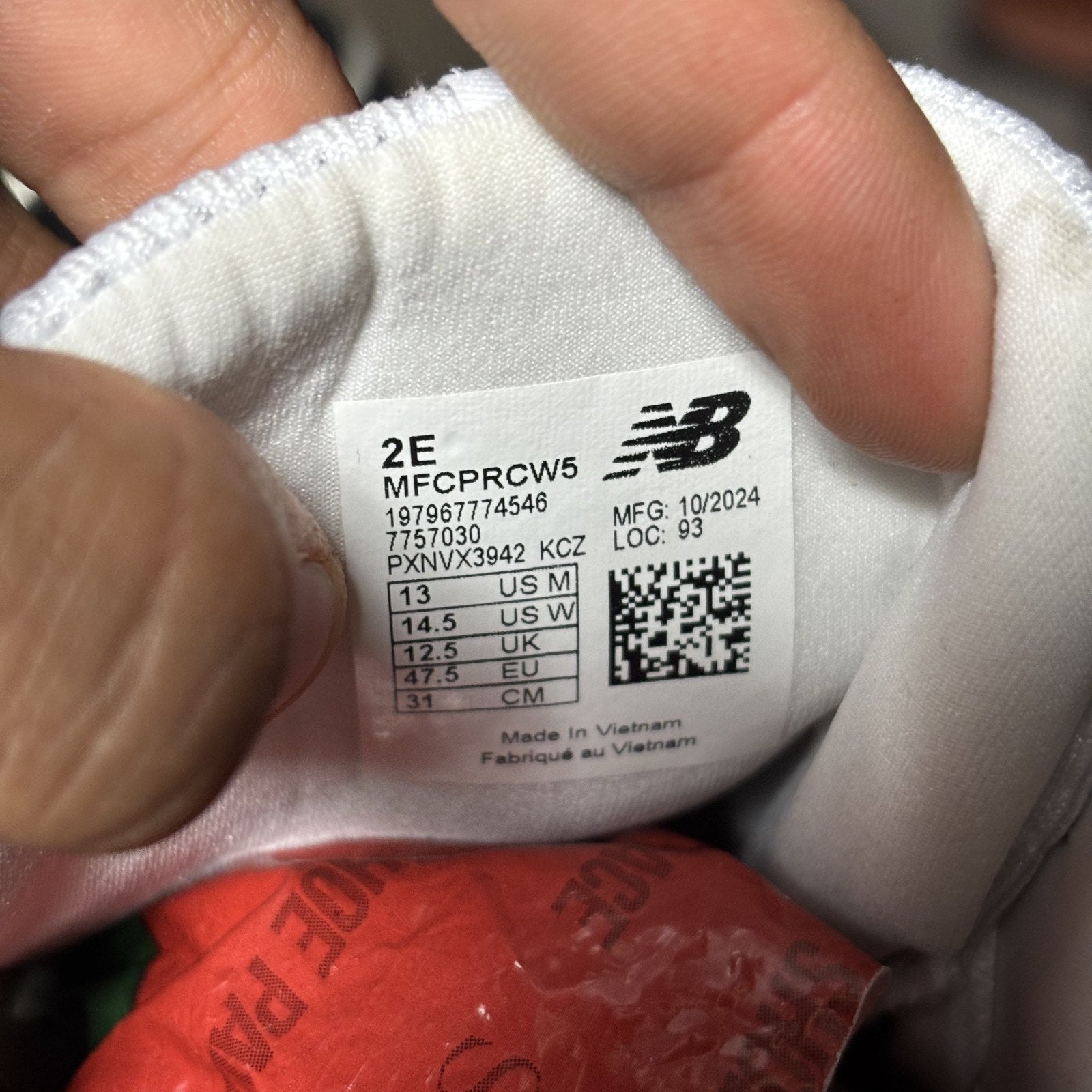 New Balance FuelCell Propel V5 Shoes Mens 13 2E Wide White Road Running Atheltic