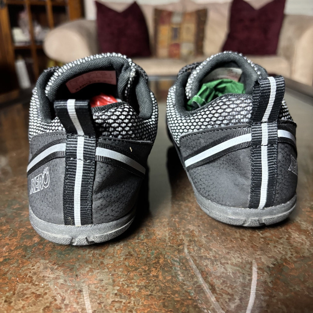 Xero Shoes TerraFlex Women's 9 Black Grey Barefoot Minimalist Trail Gym Athletic