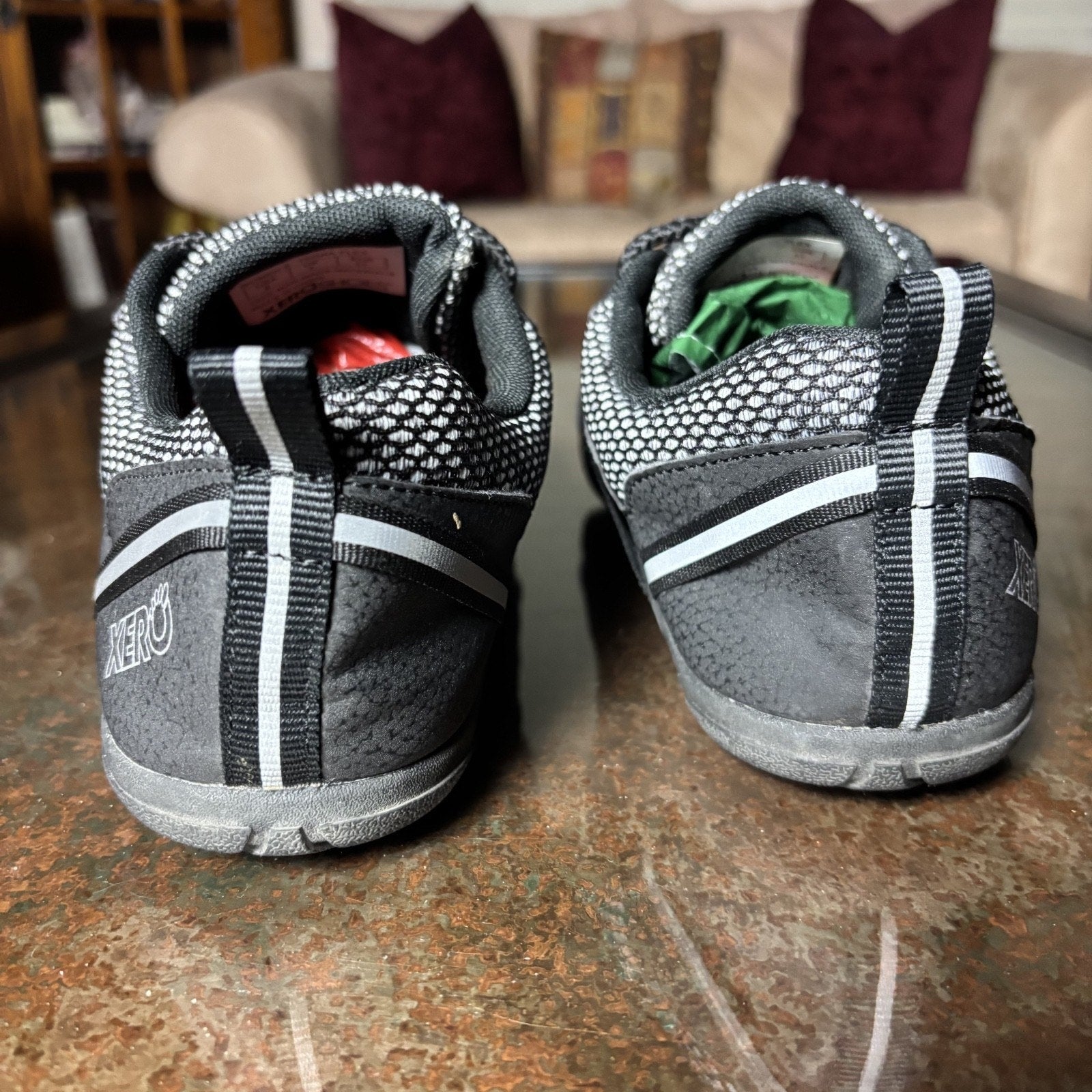 Xero Shoes TerraFlex Women's 9 Black Grey Barefoot Minimalist Trail Gym Athletic
