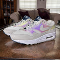 Nike Air Max 1 AMD Shoes Women's 8 White Iridescent La Ville Lumiere Sneakers