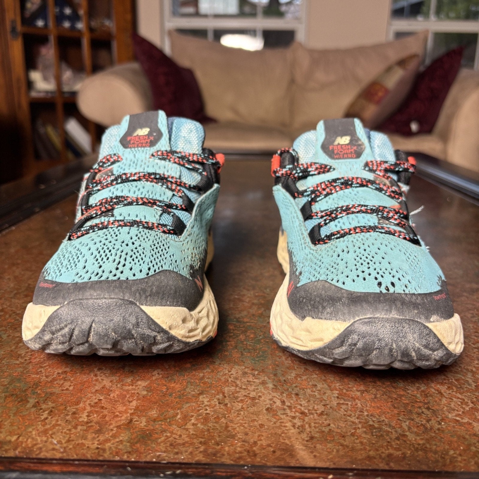 New Balance FF Hierro v5 Shoes Womens Size 6 Blue Trail Running Outdoor Sneakers
