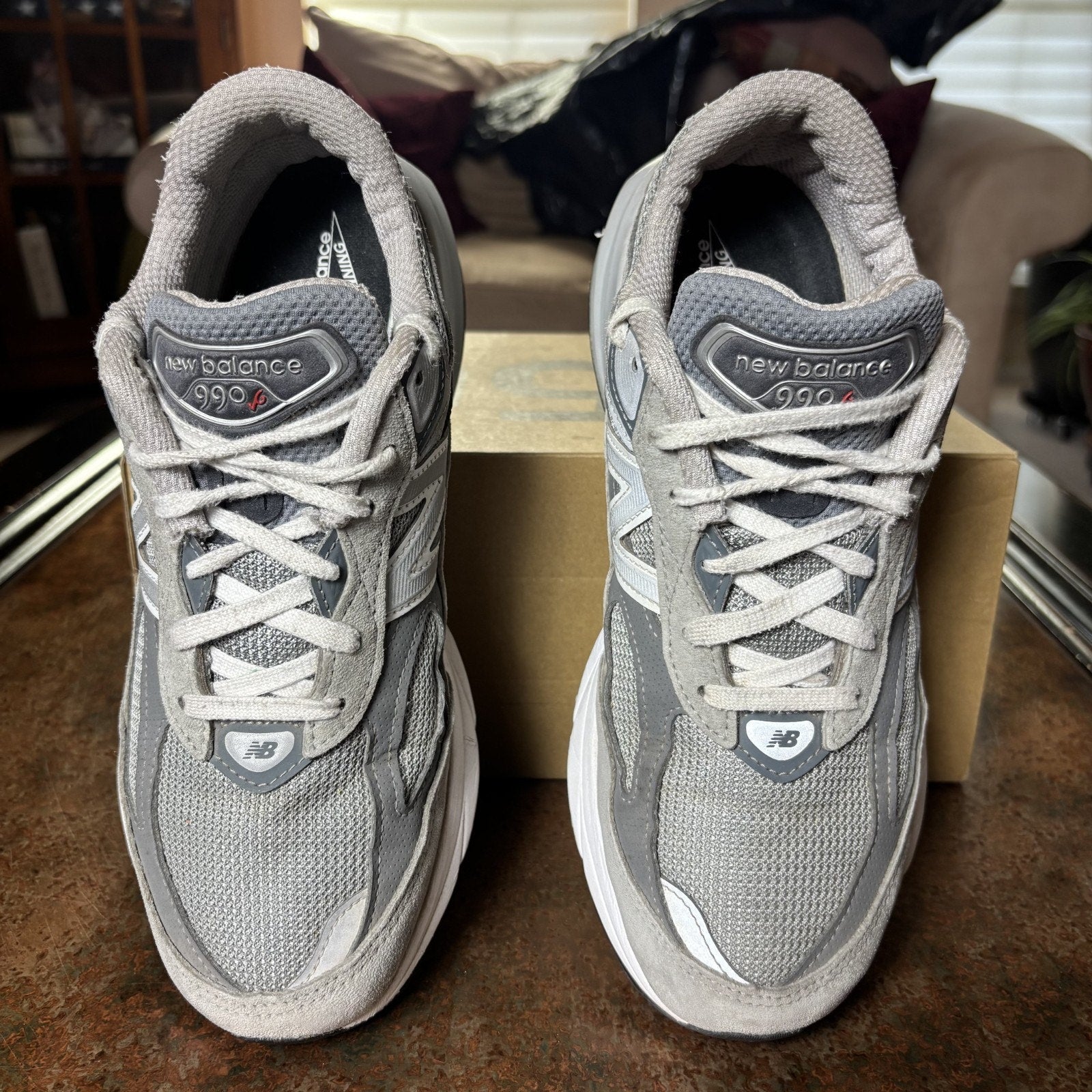 New Balance 990 V6 Shoes Women's Size 9 D Wide Grey Made In USA Comfort Sneakers