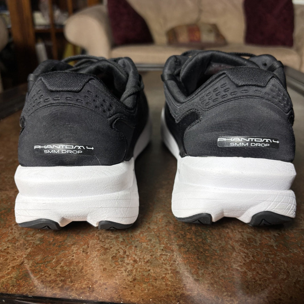 Topo Athletic Phantom 4 Shoes Mens Size 12.5 Black White Road Running Athletic