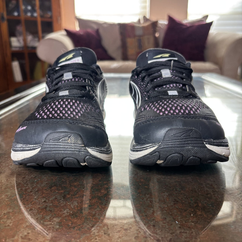 Altra Intuition 4 Shoes Womens 9.5 Black Road Running Athletic Zero Drop Sneaker