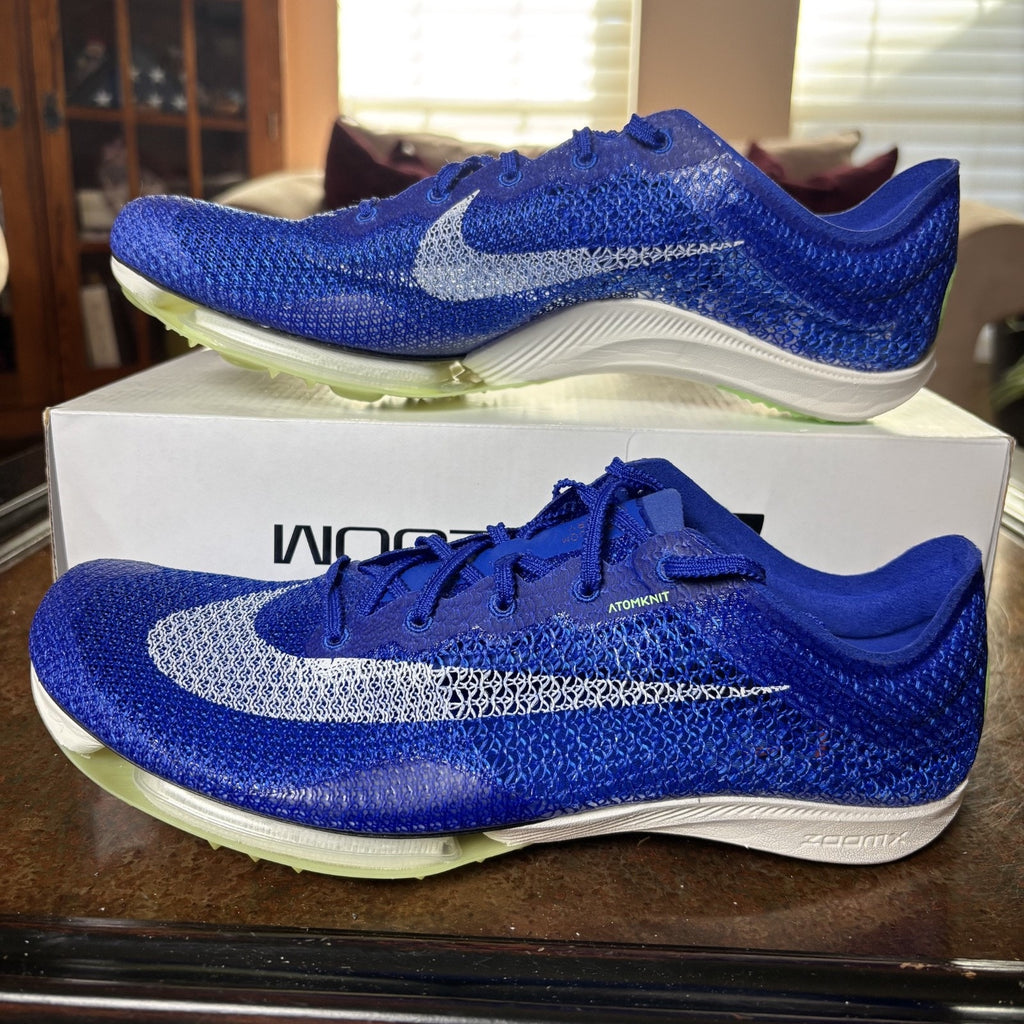 Nike Air Zoom Victory Track Spikes Mens Size 11 Racer Blue White Performance NEW