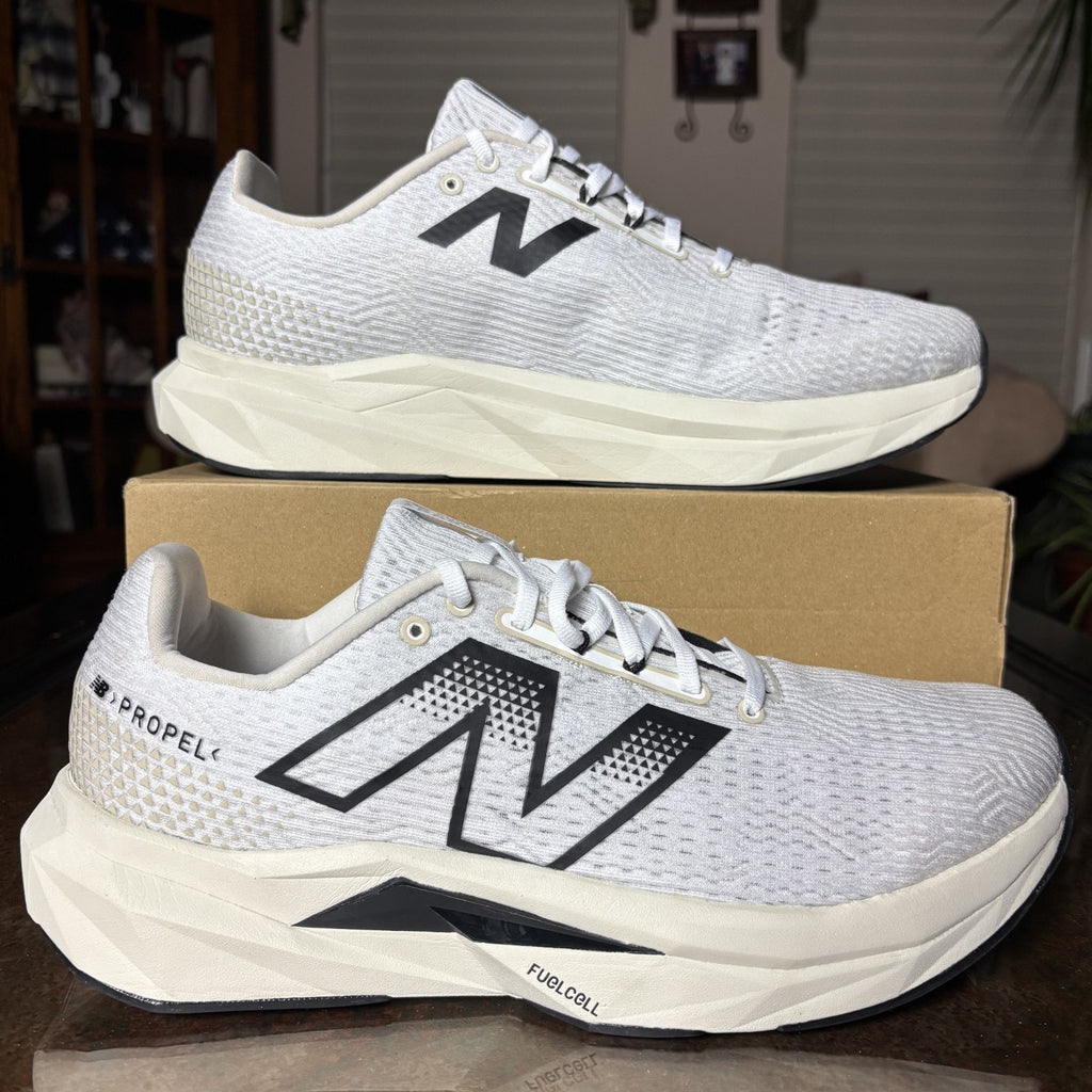 New Balance FuelCell Propel V5 Shoes Mens 13 2E Wide White Road Running Atheltic