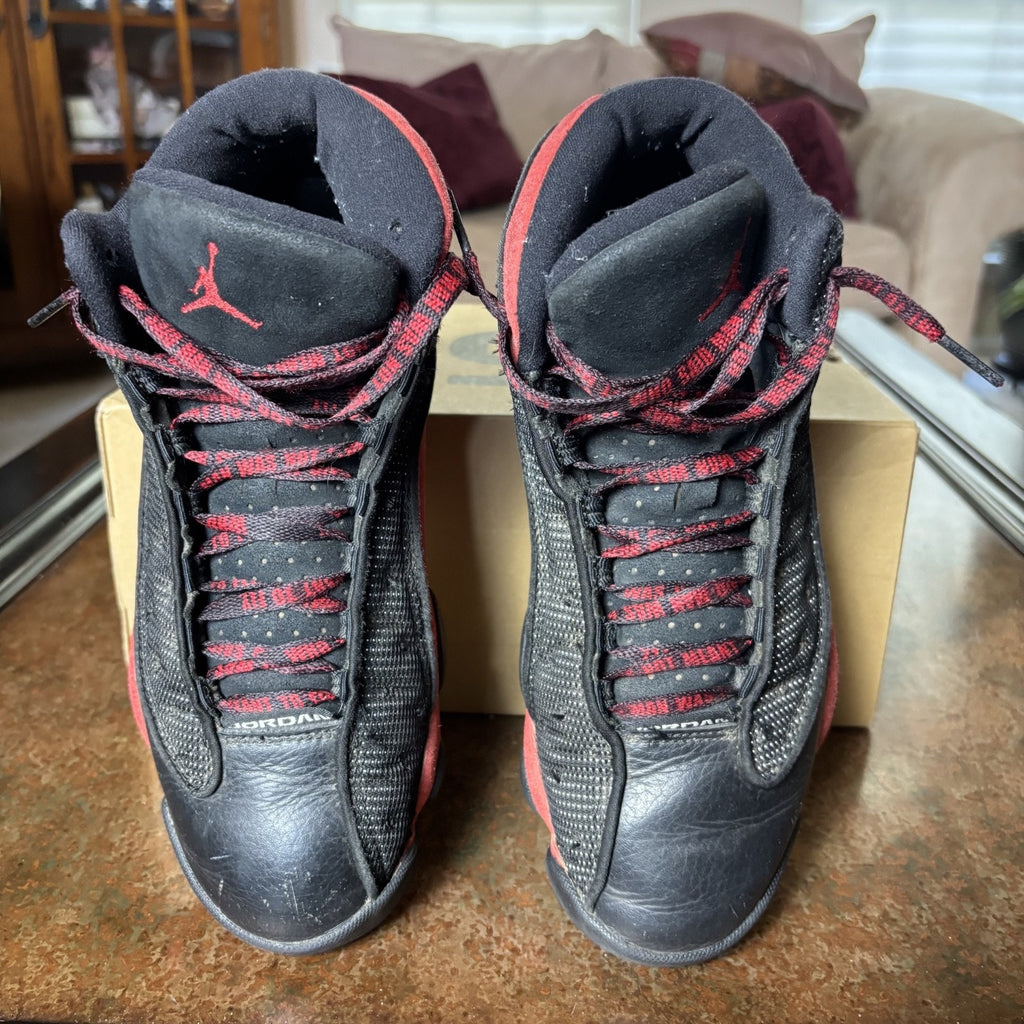Nike Air Jordan 13 Retro Bred Basketball Shoes Mens Sz 8 Black Red Sneakers 2018