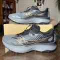 Saucony Endorphin Edge Shoes Mens 11 Black Grey Trail Running Outdoor Sneakers