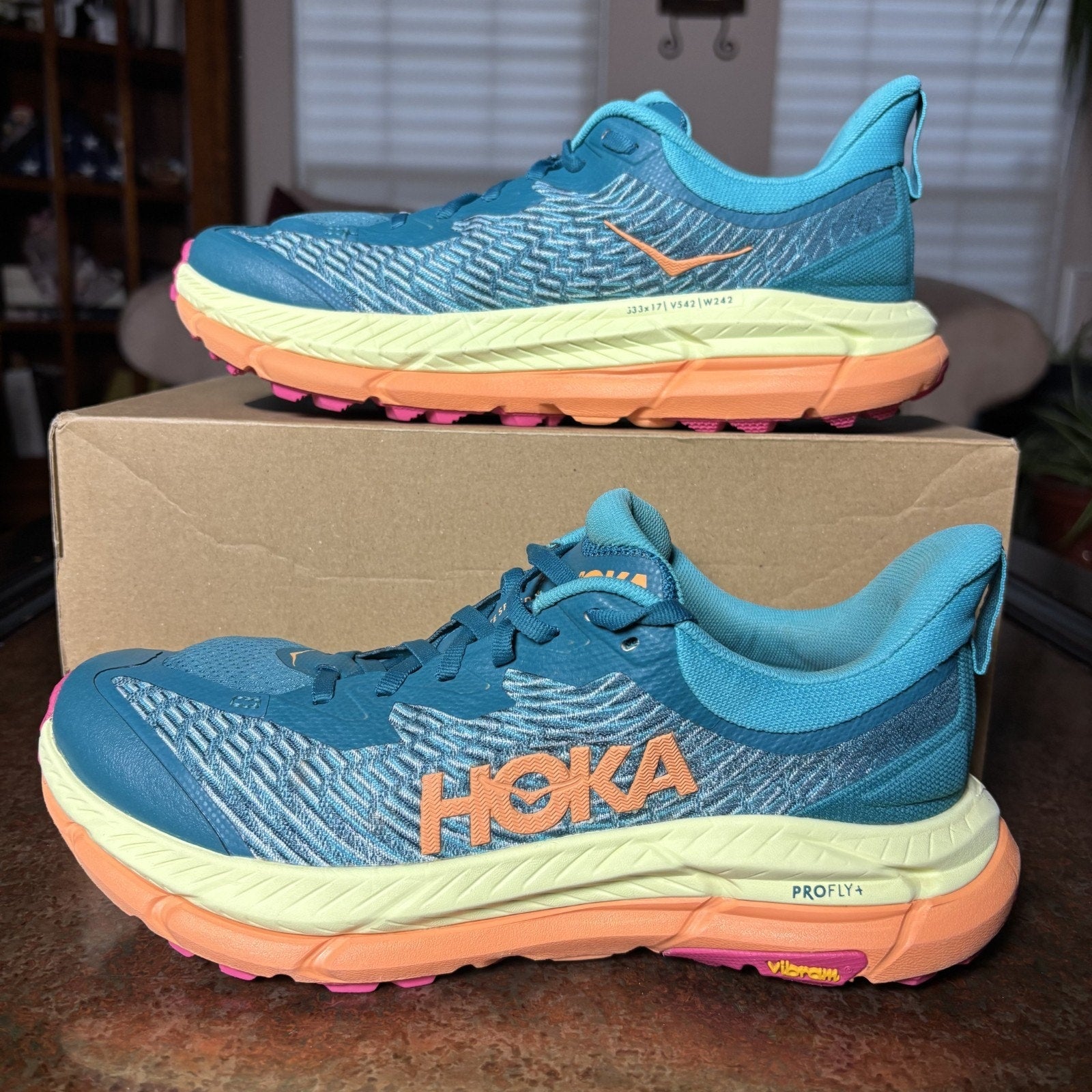 Hoka One One Mafate Speed 4 Womens Size 9 Multicolor Trail Running Athletic Shoe
