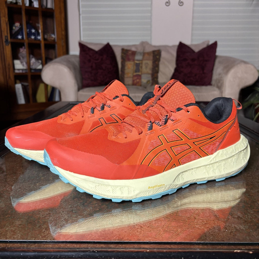 Asics Gel Sonoma 8 Shoes Men's 15 Orange Trail Running Hiking Athletic Sneakers