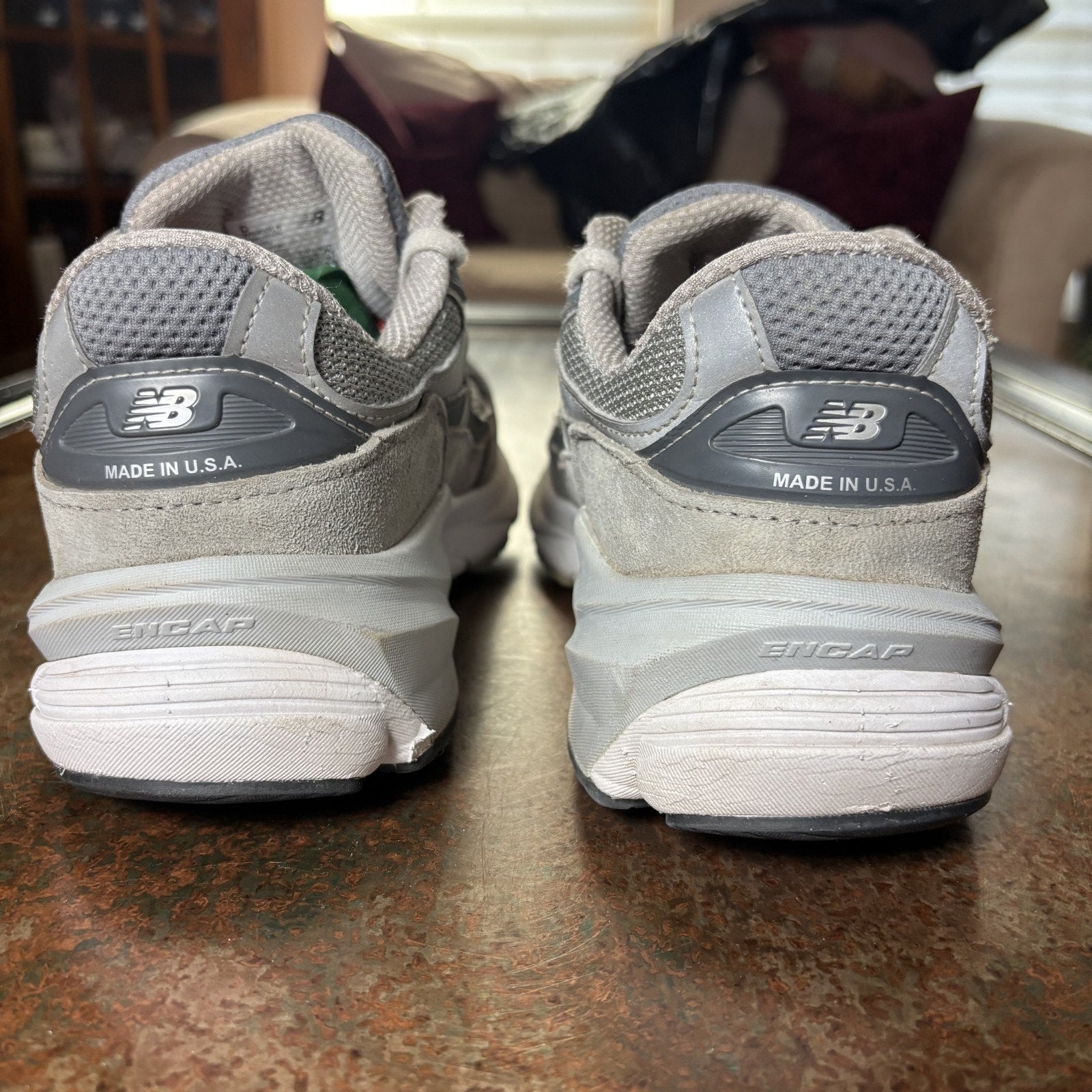 New Balance 990 V6 Shoes Women's Size 9 D Wide Grey Made In USA Comfort Sneakers