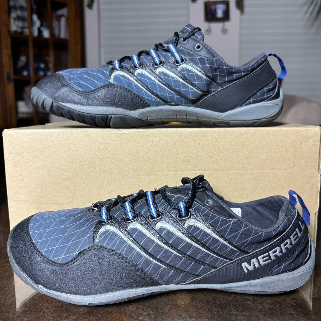 Merrell Sonic Glove Shoes Men's 8.5 Blue Black Athletic Gym Barefoot Minimalist