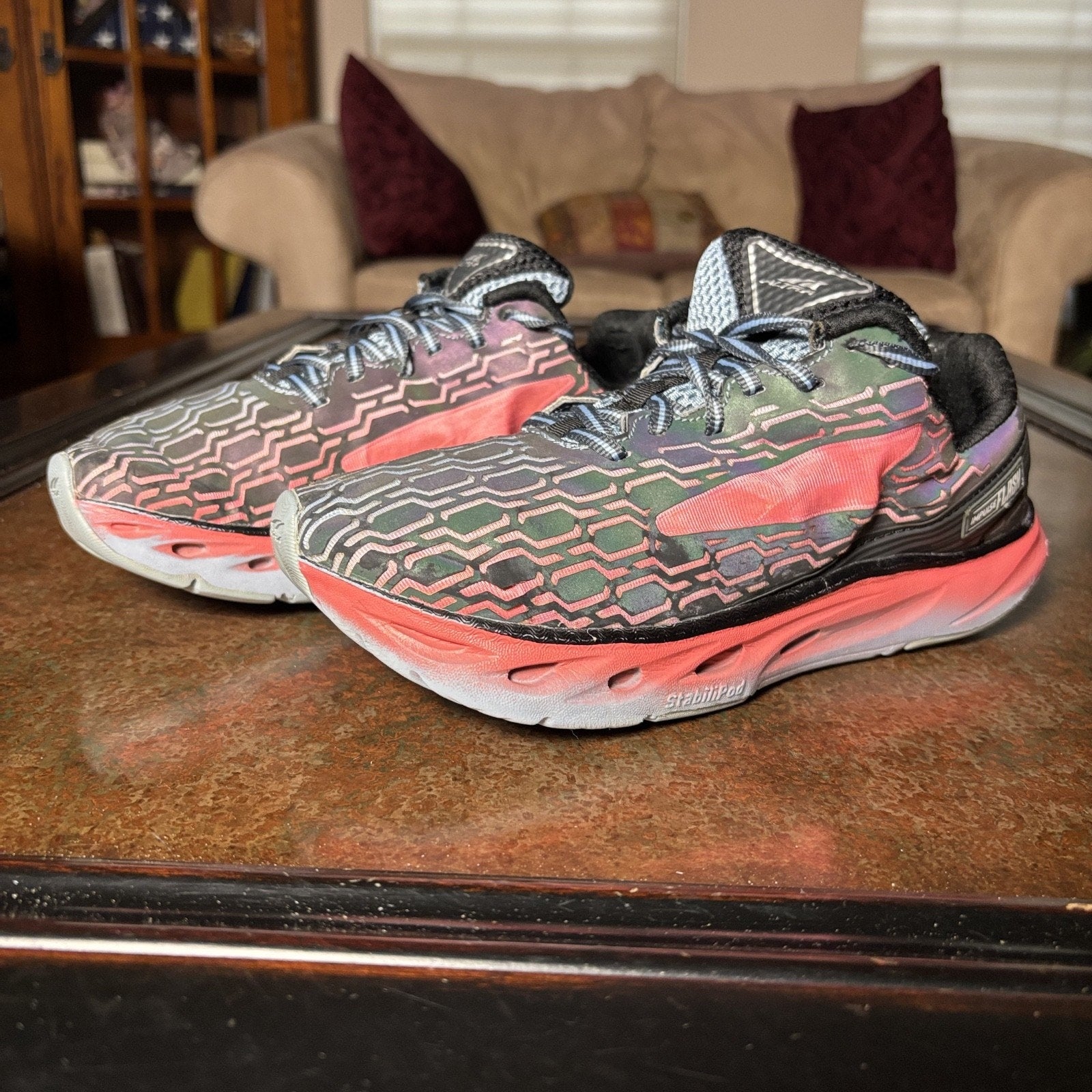 Altra Impulse Flash Womens Size 8.5 Grey Pink Road Running Jogging Shoes Sneaker