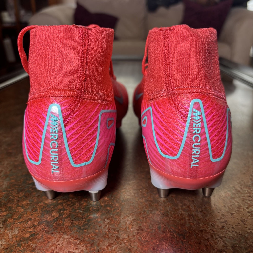 Nike Zoom Mercurial Superfly 10 Elite SG PRO Soccer Cleats Women's Sz 8 Red Pink