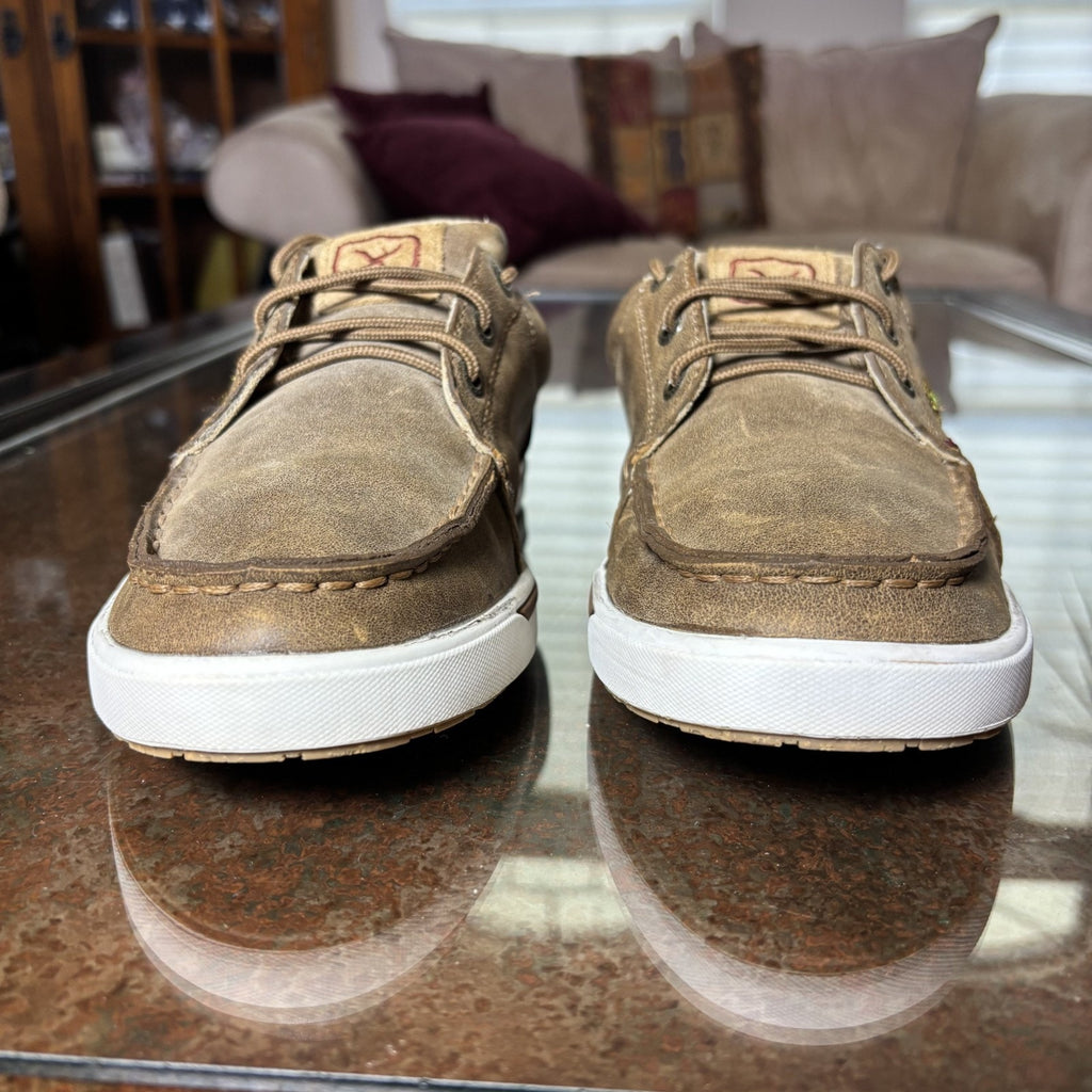 Twisted X Kicks Bomber Womens 8.5 Brown Sunflower Casual Western Lifestyle Shoes