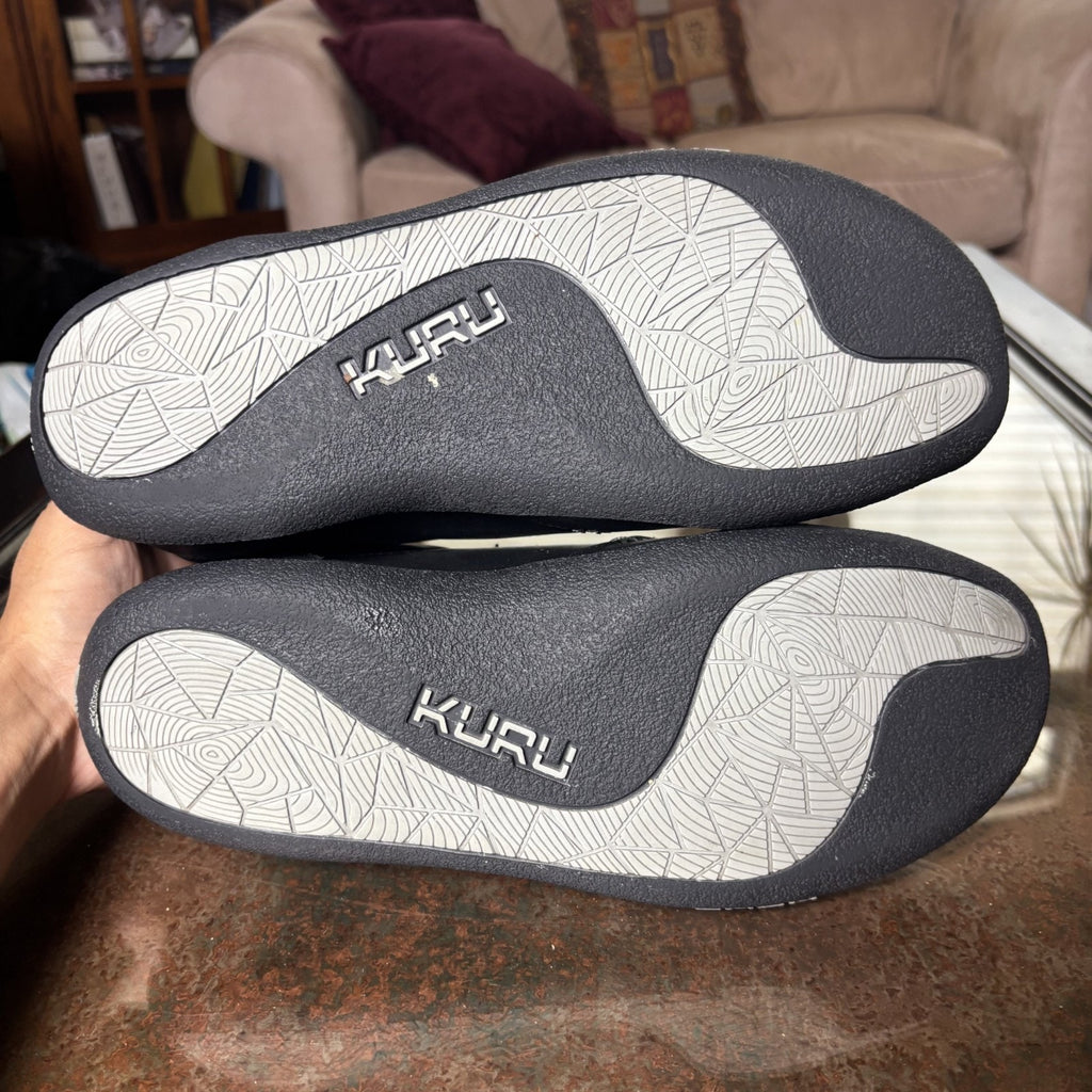 Kuru Kivi Shoes Slippers Mens Size 10 Black Leather Clog Comfort Walking Slip-On