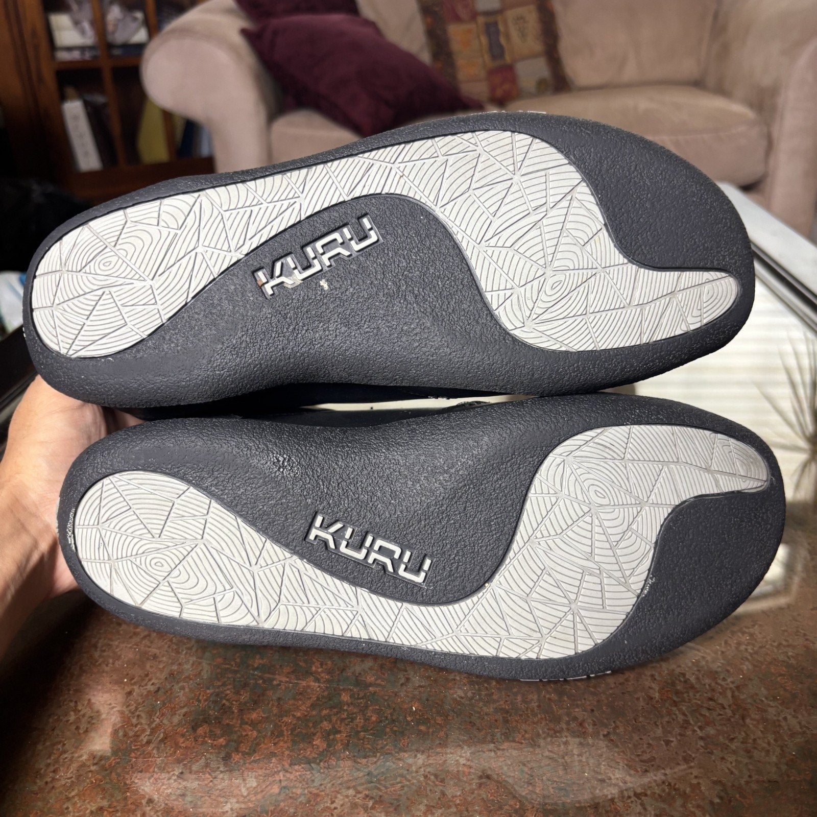 Kuru Kivi Shoes Slippers Mens Size 10 Black Leather Clog Comfort Walking Slip-On