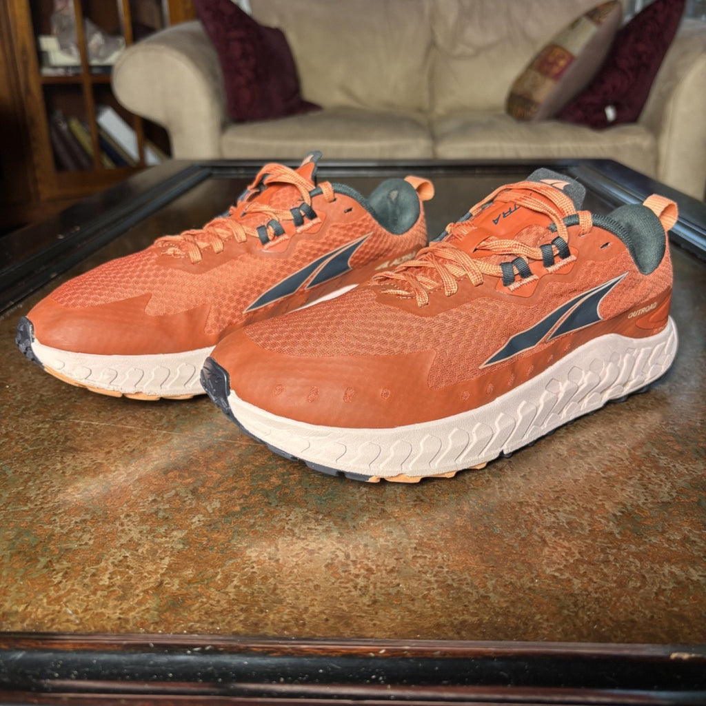 Altra Outroad Shoes Womens Sz 9.5 Orange Trail Running Outdoor Athletic Sneakers