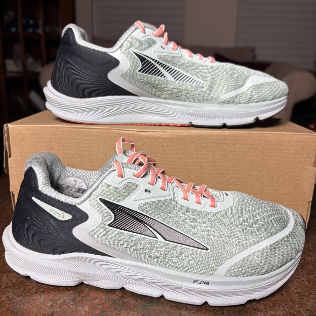 Altra Torin 5 Shoes Womens Sz 8.5 Green Athletic Road Running Footshape Sneakers