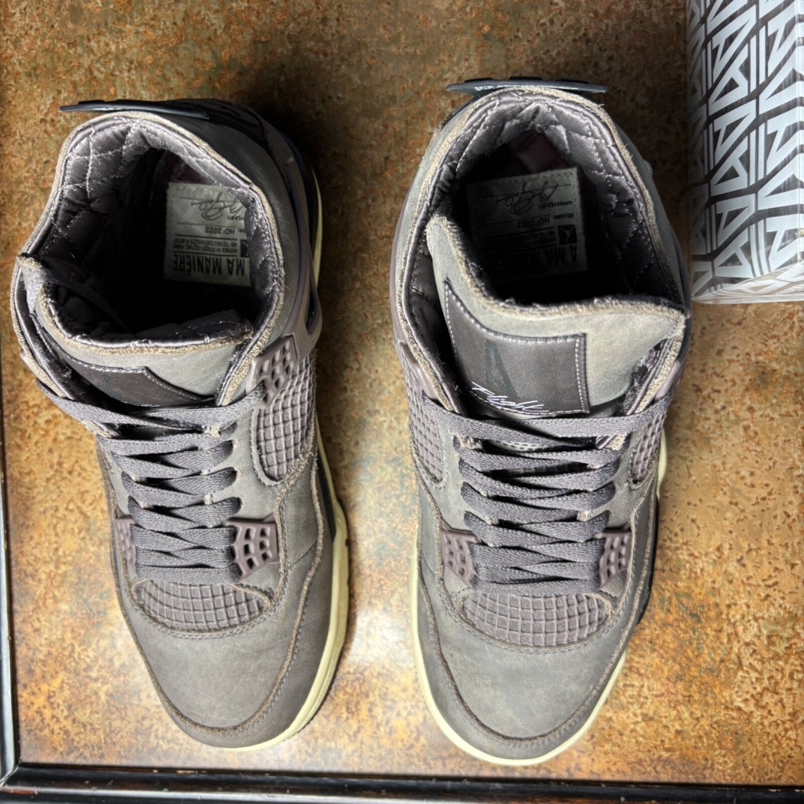 Air Jordan 4 Retro A Ma Maniere Sneakers Womens Sz 9 Violet Ore DV6773-220 Shoes